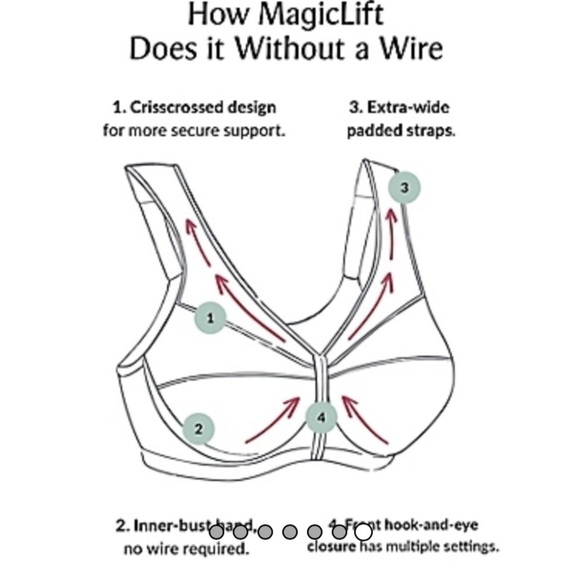 NWOT Glamorise Miracle Lift Wire Free Front Close Bra 56D White - Picture 4 of 5